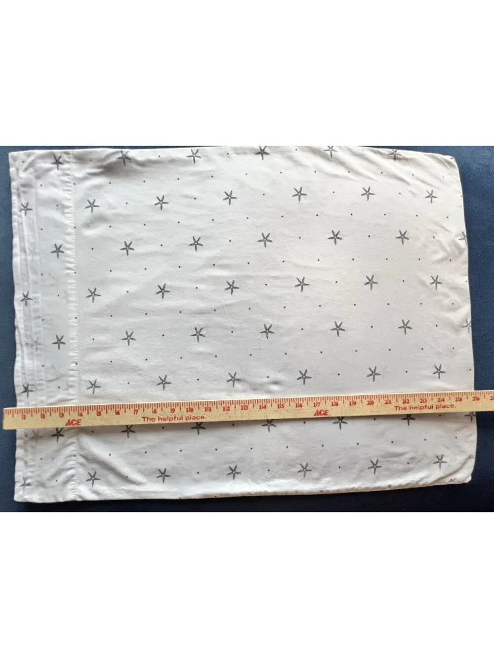 Nautica Star Spangled Pillowcase Standard Coastal 100% Cotton Starfish Nautical